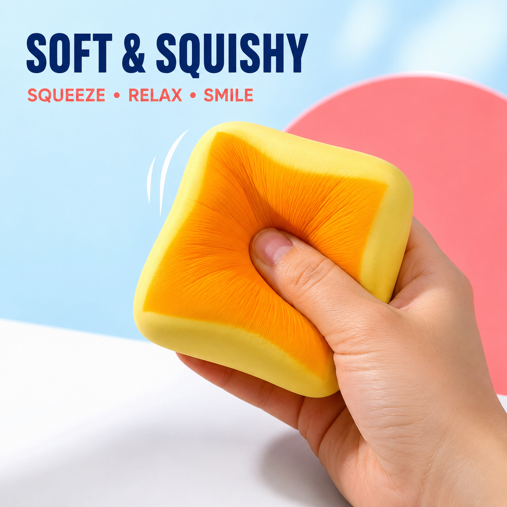 6PCS Food & Fruit Squishy Variety Pack