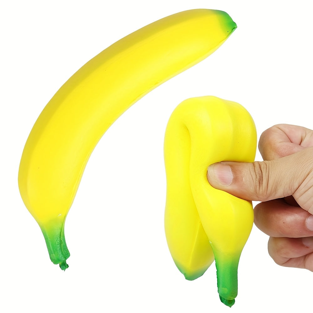 3PCS Butter & Fruit Squishy Set – Strawberry, Banana & Butter