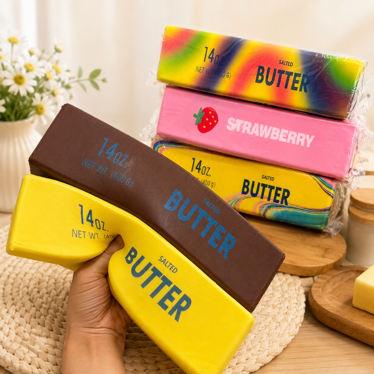 Jumbo Butter Squishy – 25cm Slow-Rising Squishy, Random 1 of 6 Styles