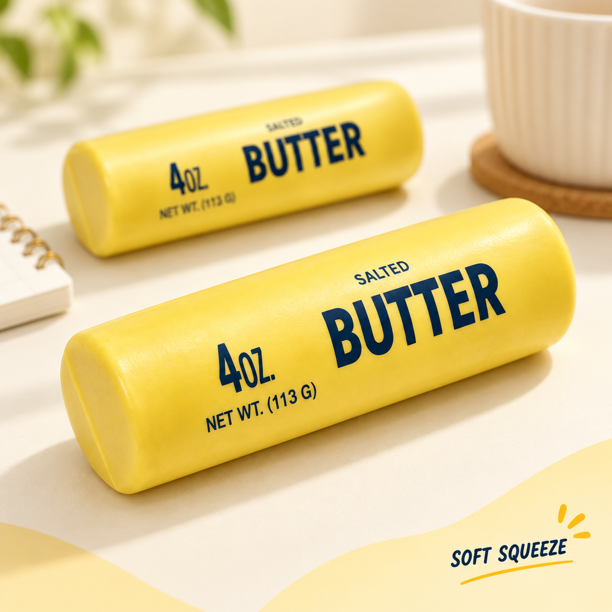 Round Butter Stick Squishy Set – Soft Slow-Rising Squishy Toys