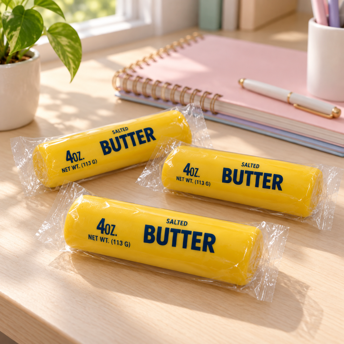 Round Butter Stick Squishy Set – Soft Slow-Rising Squishy Toys