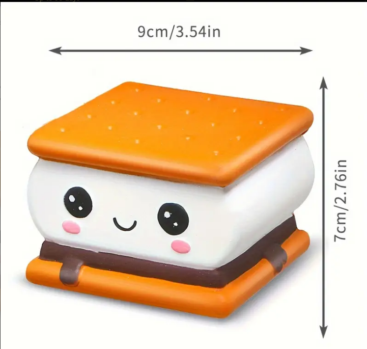2PCS Butter & S’mores Squishy Set