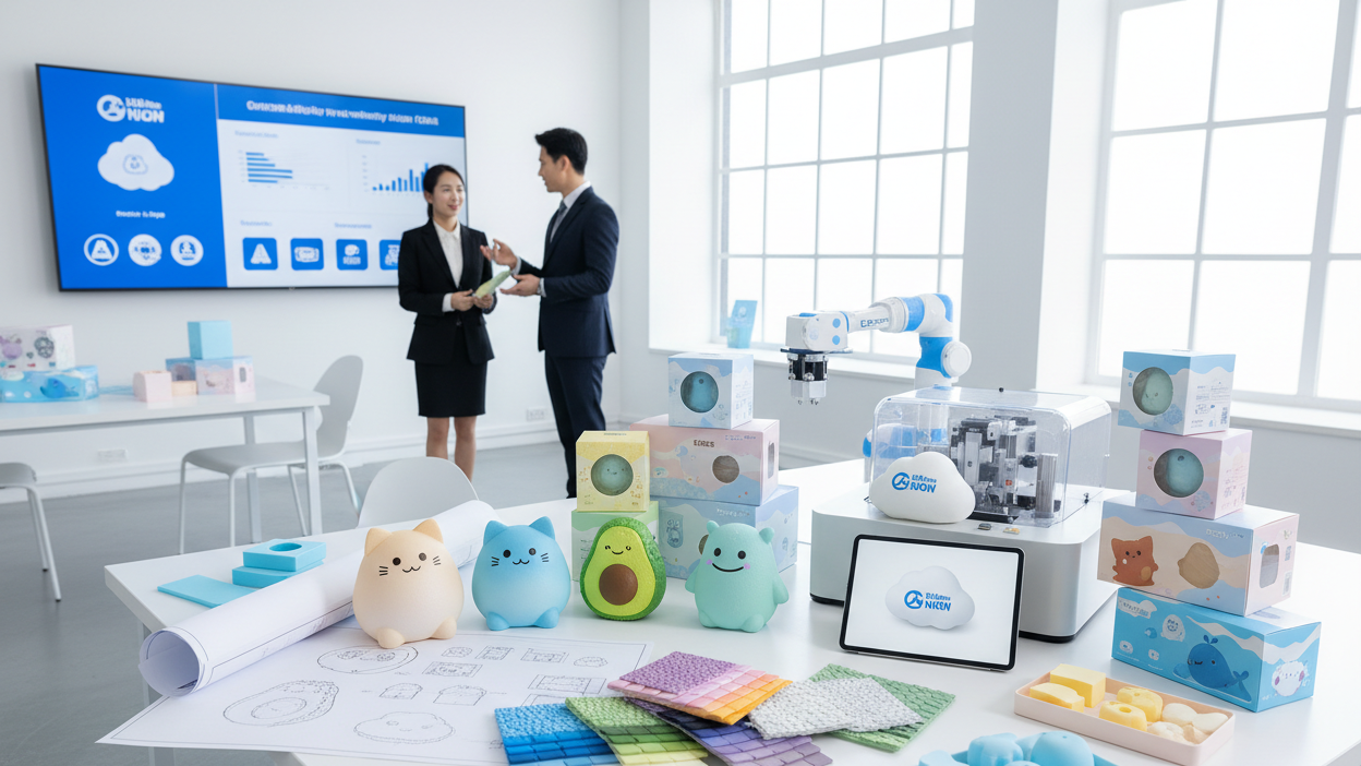 change the toys to squishy toys